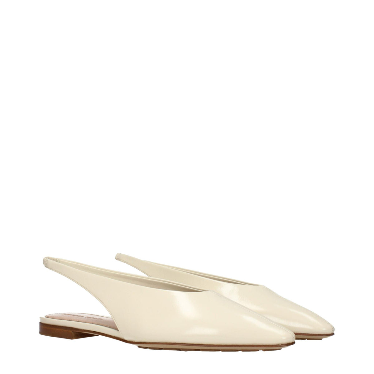 Bottega Veneta Leather Flat Shoes Black Women’s Flats