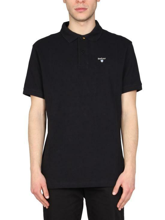 Barbour Sports Polo Black Men's T-Shirt