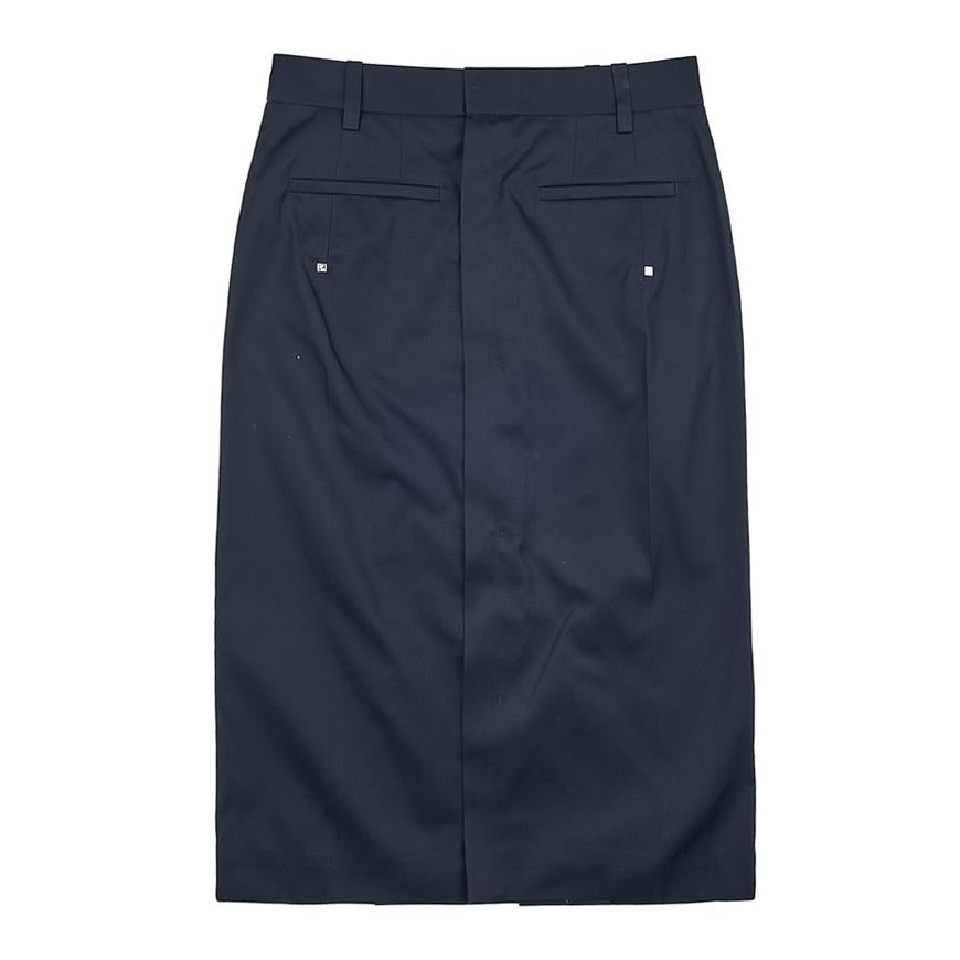 WOOYOUNGMI Low Rise Long Midi Skirt Navy Women’s