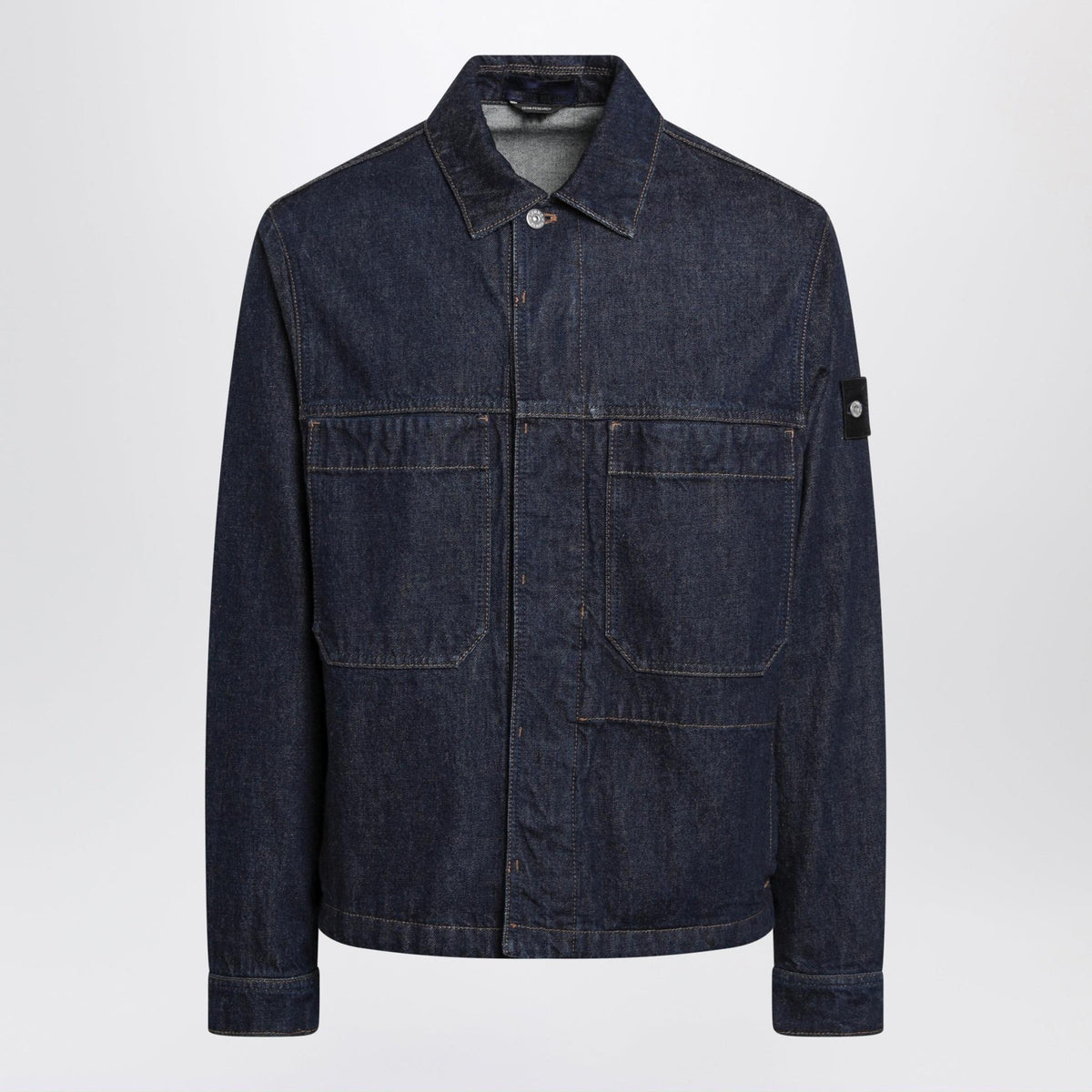 STONE ISLAND Blue Denim Jacket for Men