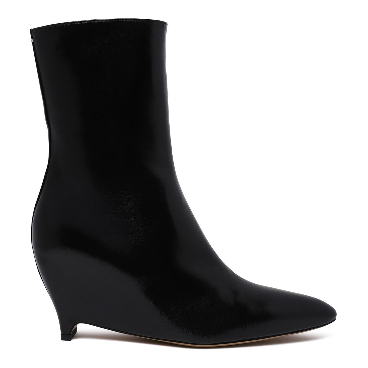 Maison Margiela Black Leather Ankle Boots