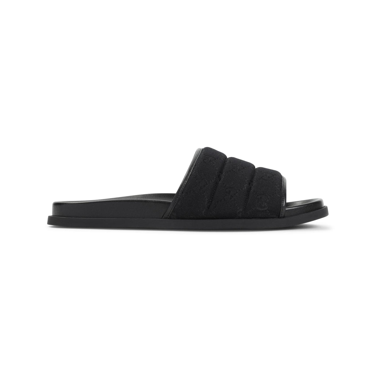 GUCCI Leather Sandals Men’s Black Slides