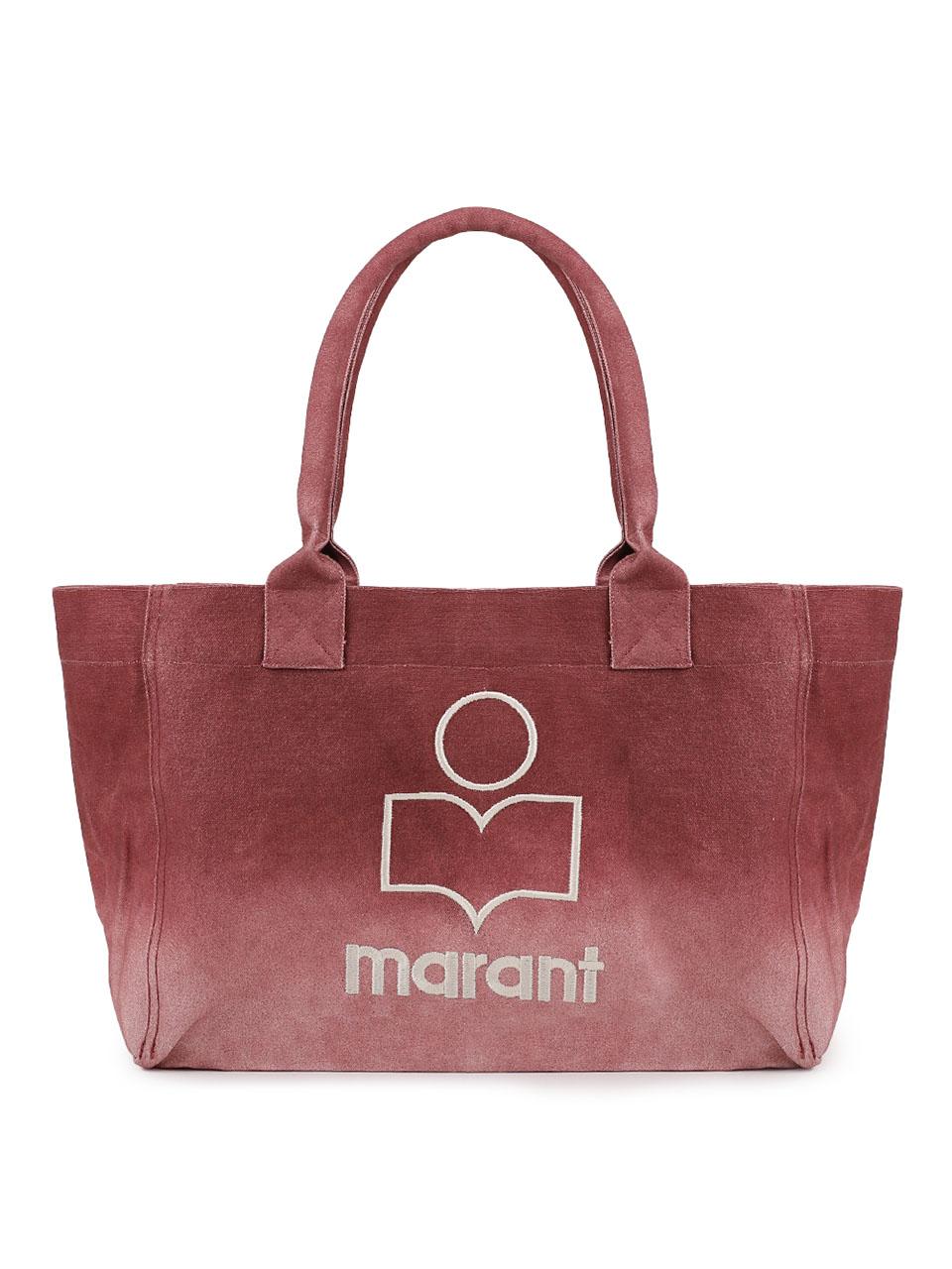Isabel Marant Yenky Zip Tote Bag Brown Leather