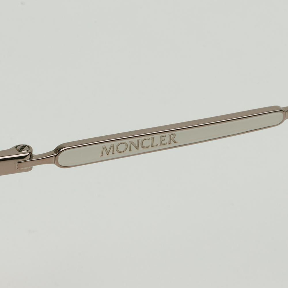 Moncler Square Transparent Soltex Oversize Metal Eyeglass Frames ML5154 072