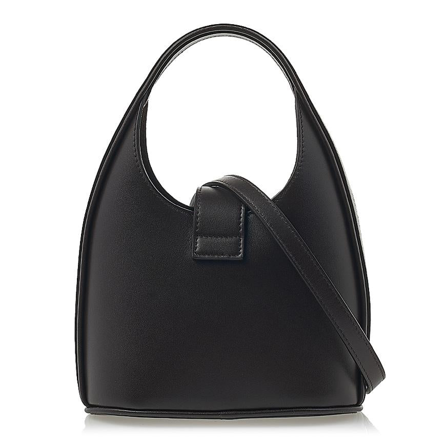 Ferragamo Gancini Buckle Leather Tote Bag Brown Women’s 0764457