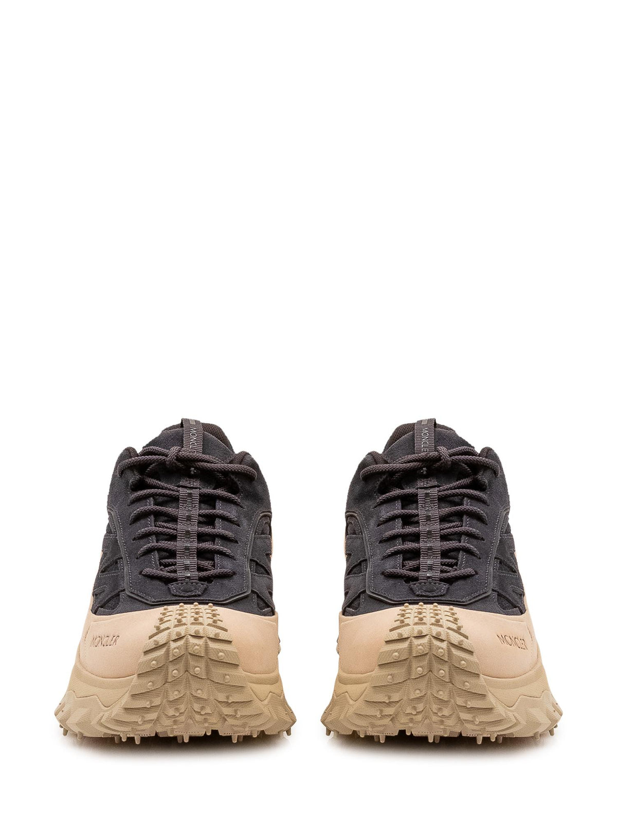 Moncler Leather Low-Top Sneakers Navy Men’s