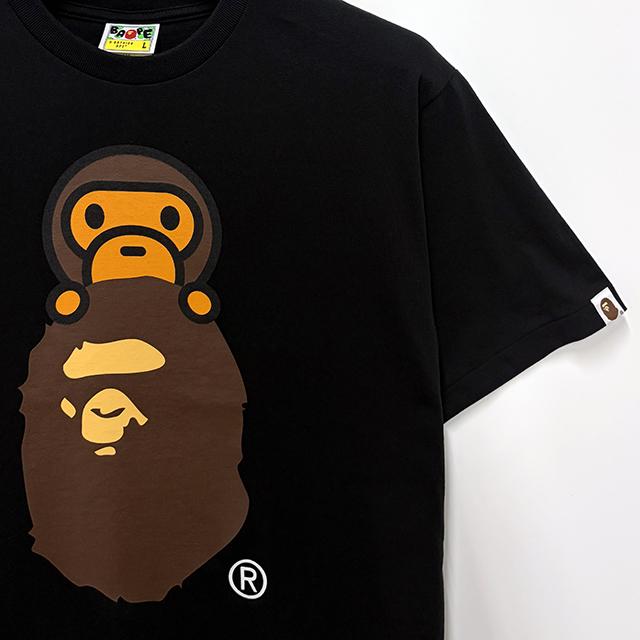 BAPE Milo On Ape Head Graphic Black Short Sleeve T-Shirt