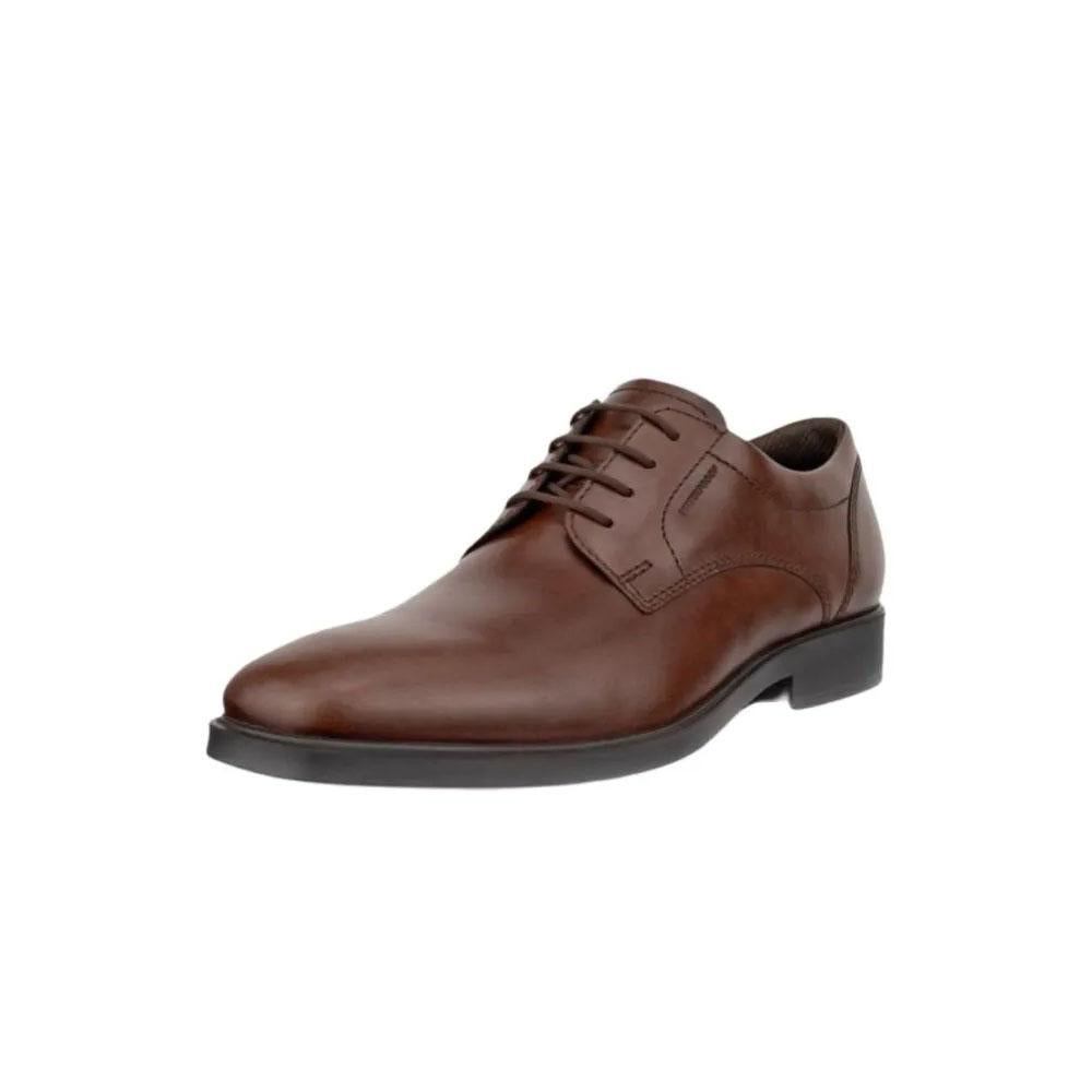 ecco Metroful Milan Brown Leather Derby Shoes for Men 523374 01667