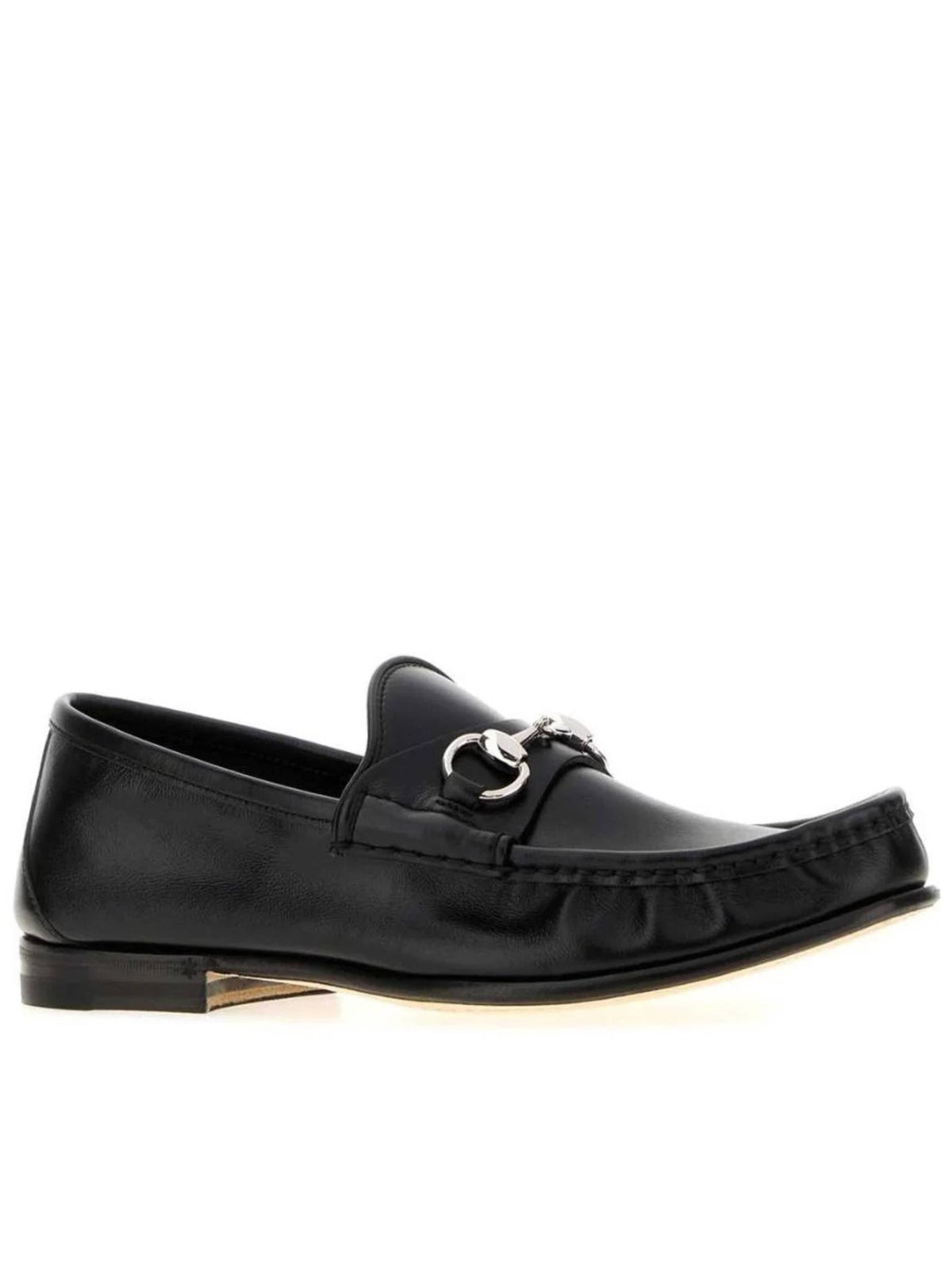 GUCCI Black Leather Loafers Men’s Classic Dress Shoes