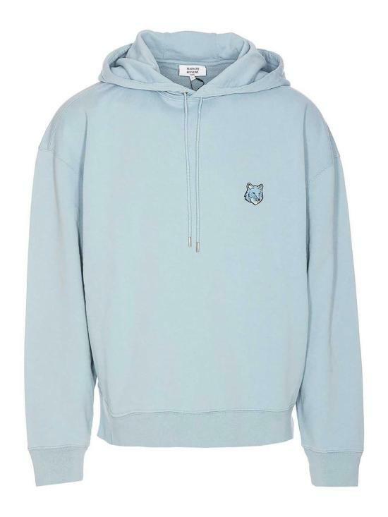 Maison Kitsune Bold Fox Head Patch Oversized Hoodie Navy LM00705 KM0001 P427