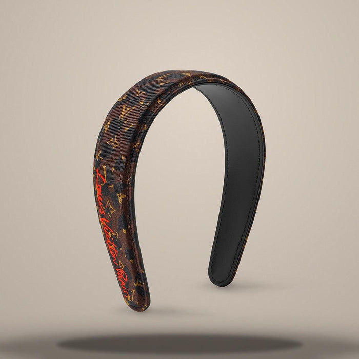 Louis Vuitton LV Safari Headband Black Hair Accessory M03612