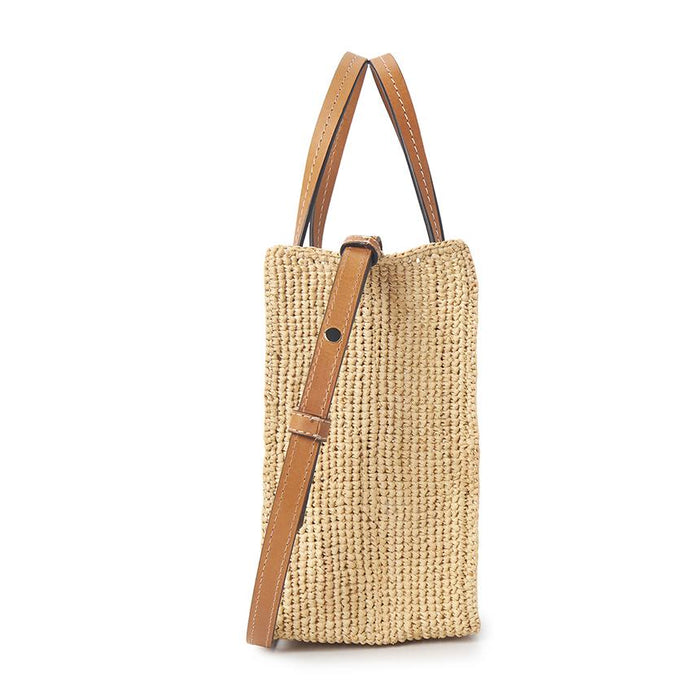 HELEN KAMINSKI Ales Mini Raffia Tote Bag Natural