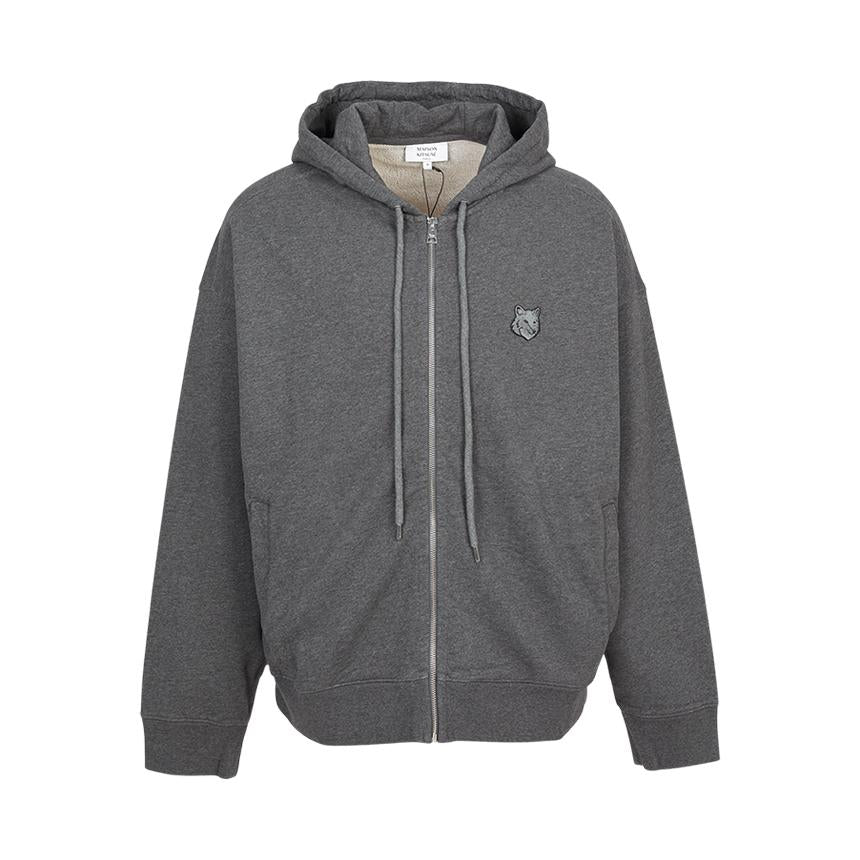 Maison Kitsune Fox Head Men’s Hooded Zip-Up Cardigan PM02138 KM0340 H170