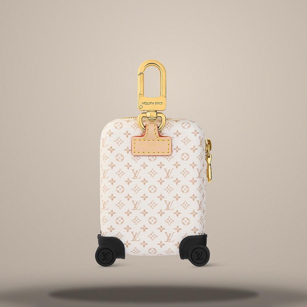 Louis Vuitton Dune Beige Horizon AirPods Case & Bag Charm Keyring M03825