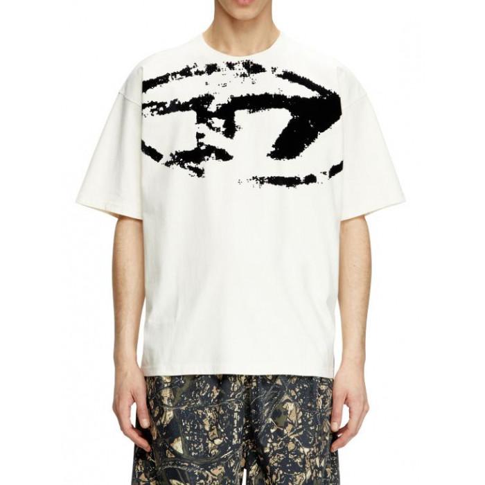 DIESEL T-Boxt N14 Short Sleeve T-Shirt White Cotton