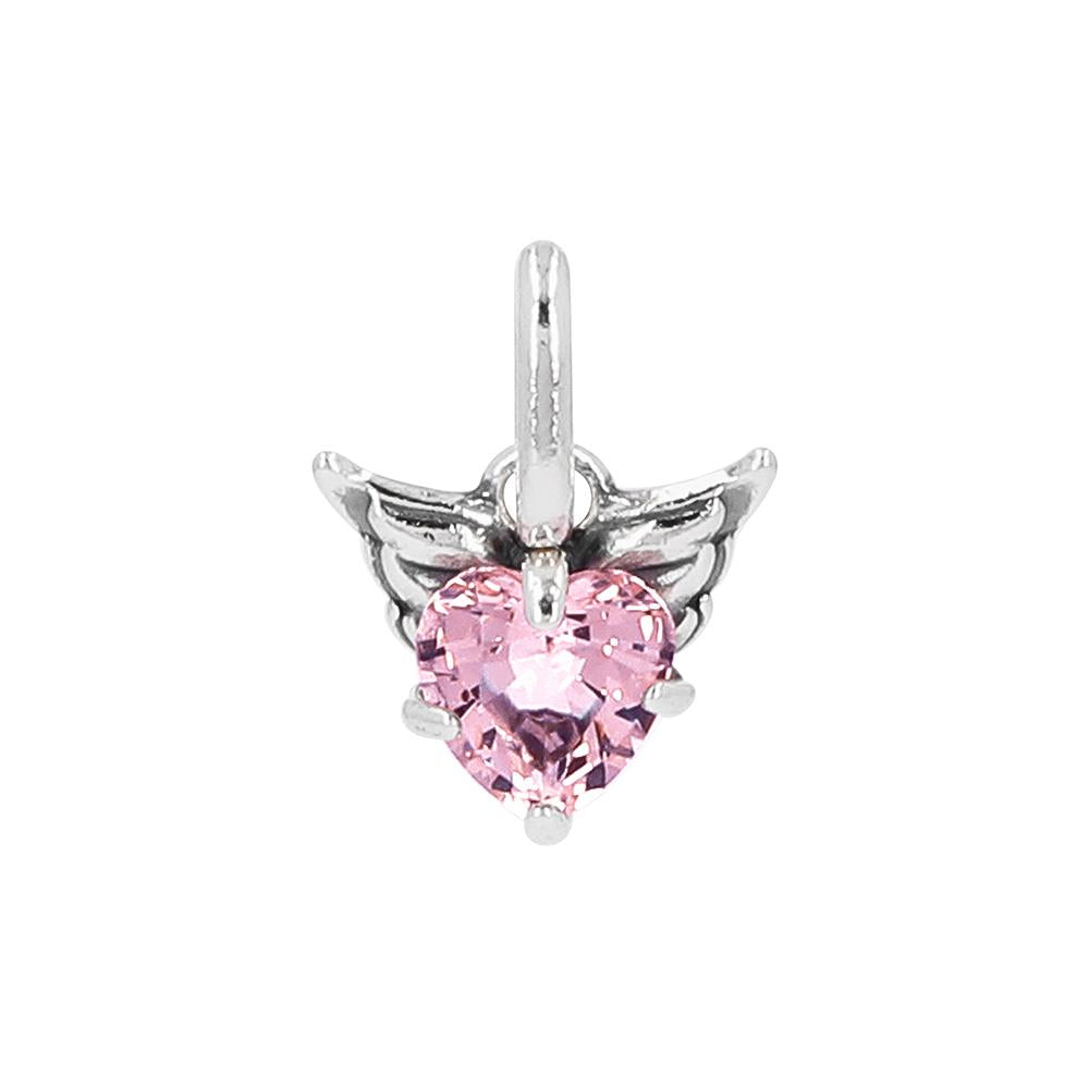 PANDORA Winged Heart Mini Dangle Silver Women’s Charm 793626C02