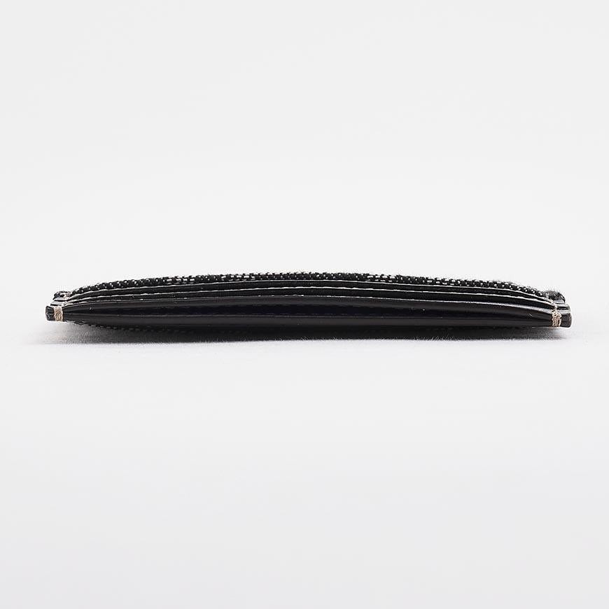 FENDI Women’s Baguette Leather Card Holder Wallet White