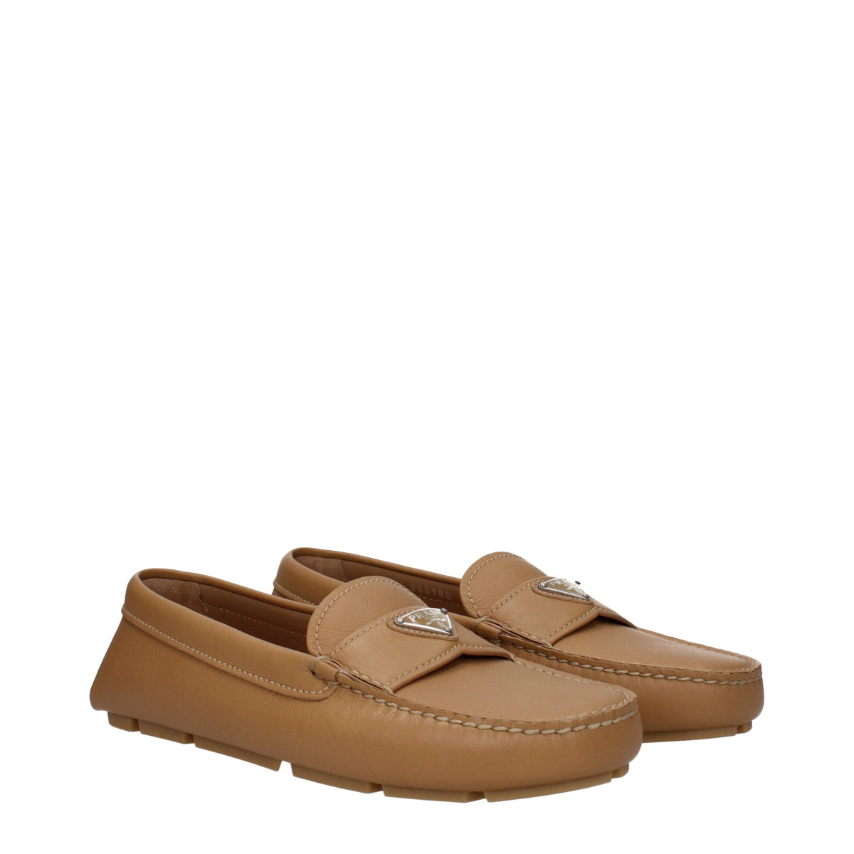 PRADA Black Leather Loafers