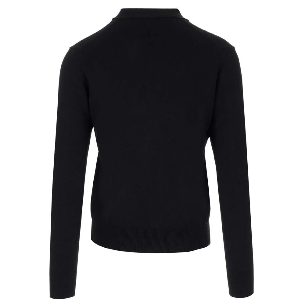 Vivienne Westwood ORB Logo Embroidered Black Cardigan for Men