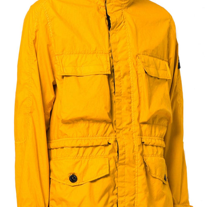 STONE ISLAND Yellow Membrana Patch Logo Jacket 681570123 V0030