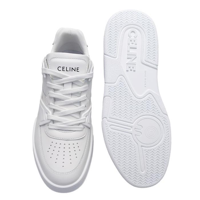 CELINE Trainer CT09 Low-Top Sneakers White Leather Men’s Shoes