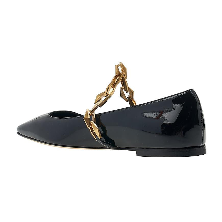 Jimmy Choo Diamond Tilda Flat Shoes for Women DIAMOND TILDA FLAT SOP BLACK