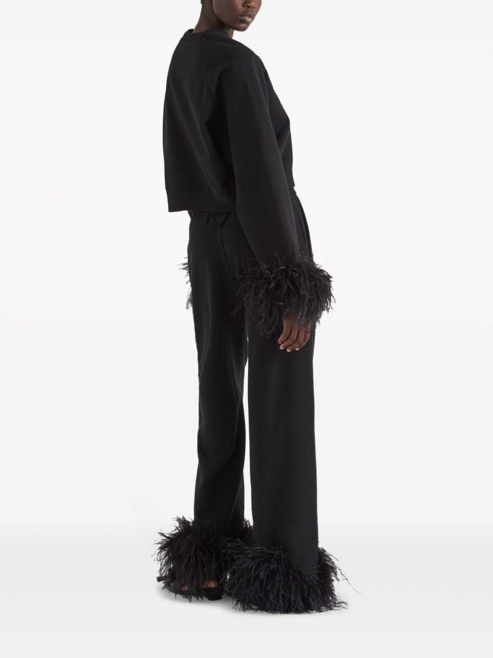PRADA Black Cropped Trousers