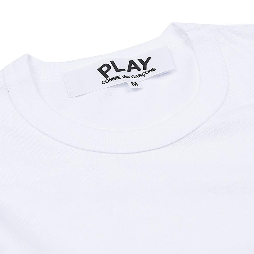 Comme des Garcons Unisex Red Heart Patch T-Shirt AZ T108 051 WHITE