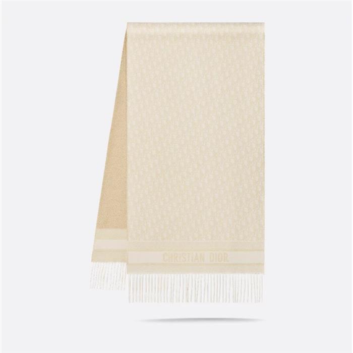 DIOR Oblique Pattern Wool Scarf Muffler Shawl 51DOB209L080 CO90