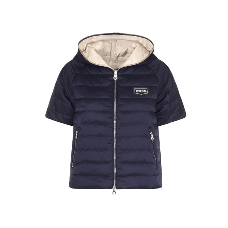 Duvetica Navy Short Sleeve Puffer Jacket