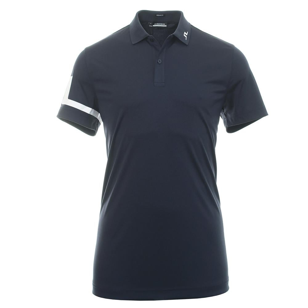 J LINDEBERG Heath Logo Embroidered Polo Shirt Navy Men's