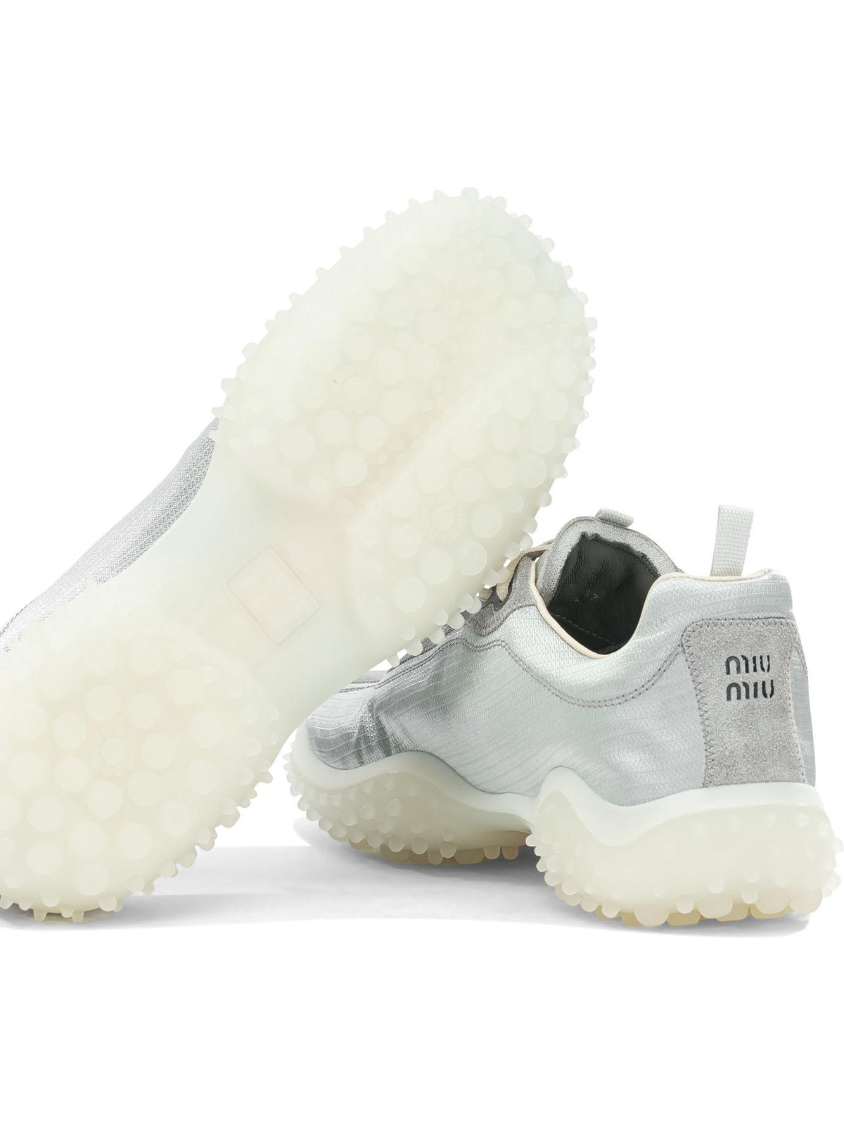 Miu Miu Leather Low-Top Sneakers White Women’s