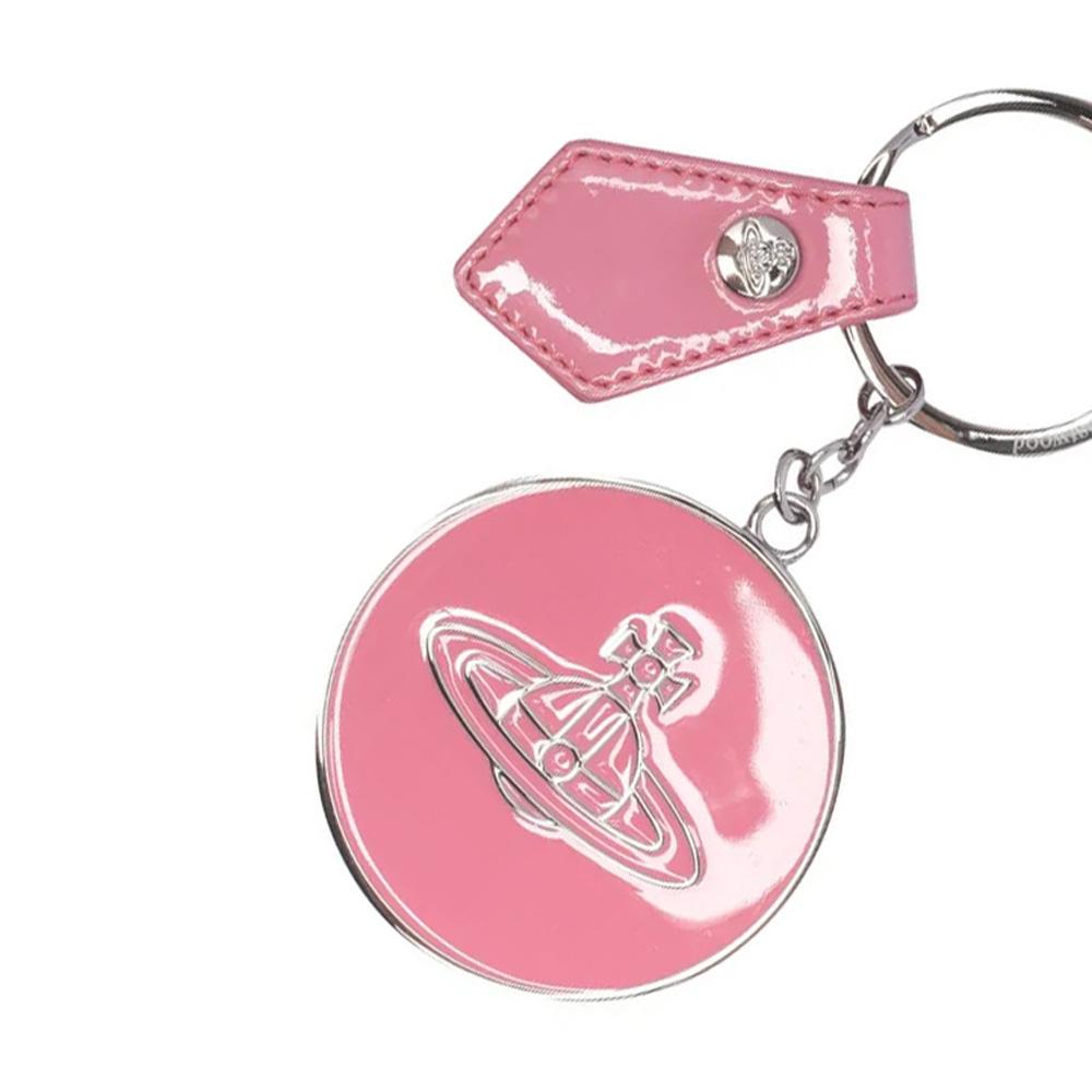Vivienne Westwood Pink ORB Logo Mirror Keyring Accessory 8203011YW OM000G G406