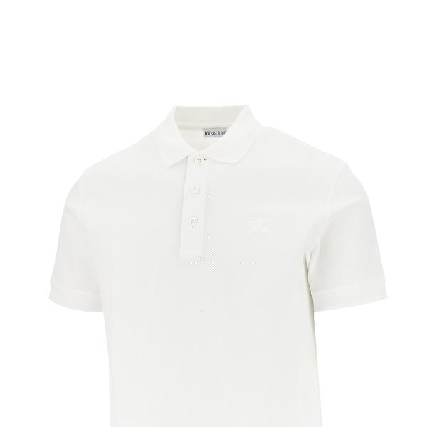 BURBERRY Logo Cotton Polo Shirt for Men