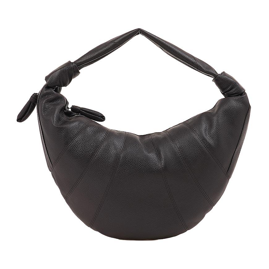 Lemaire Fortune Croissant Shoulder Bag Brown Leather Women