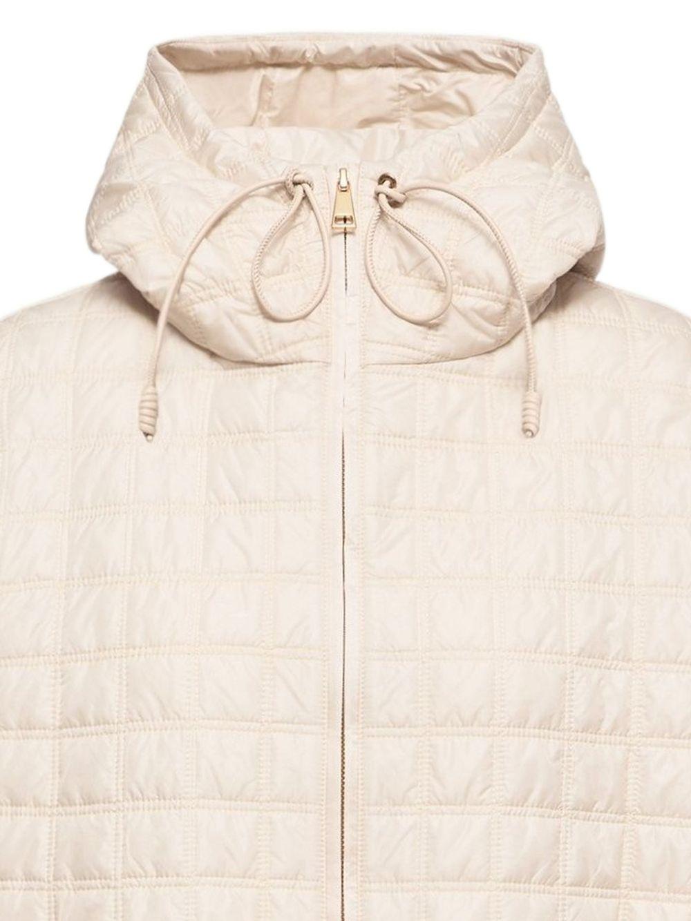 Moncler White Down Puffer Jacket for Women