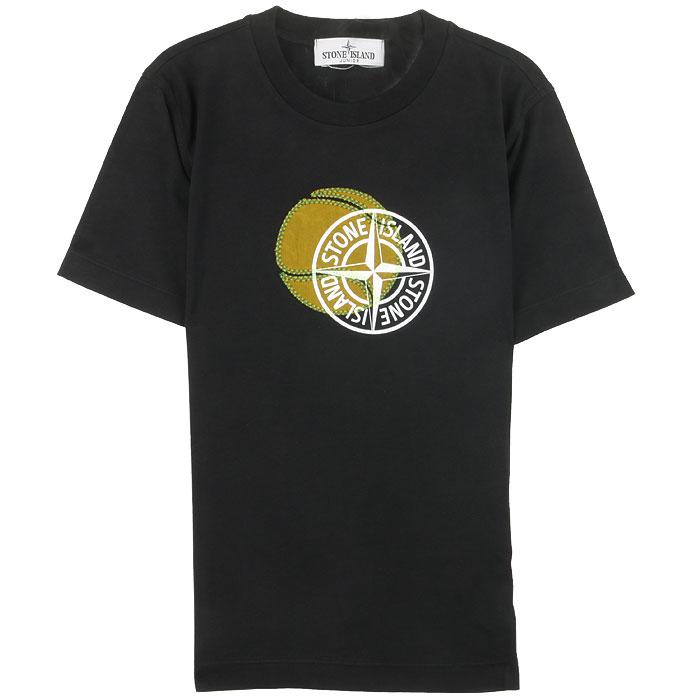 STONE ISLAND Junior Basketball T-Shirt Black 781621070 V0029