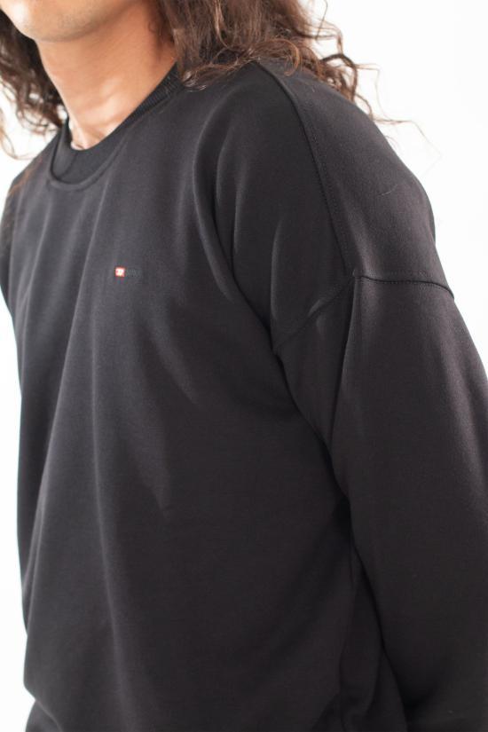 DIESEL Long Sleeve Sweatshirt for Men A149420GRAC9XX BLACK DOM