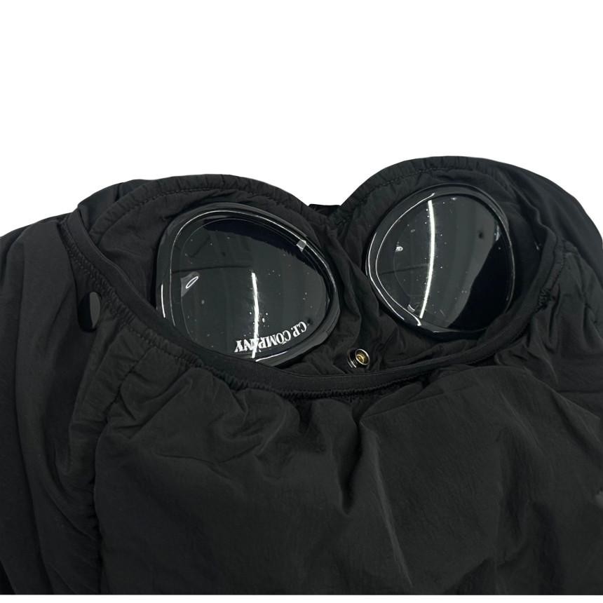 CP Company Chrome-R Goggle Hooded Down Jacket Black Unisex