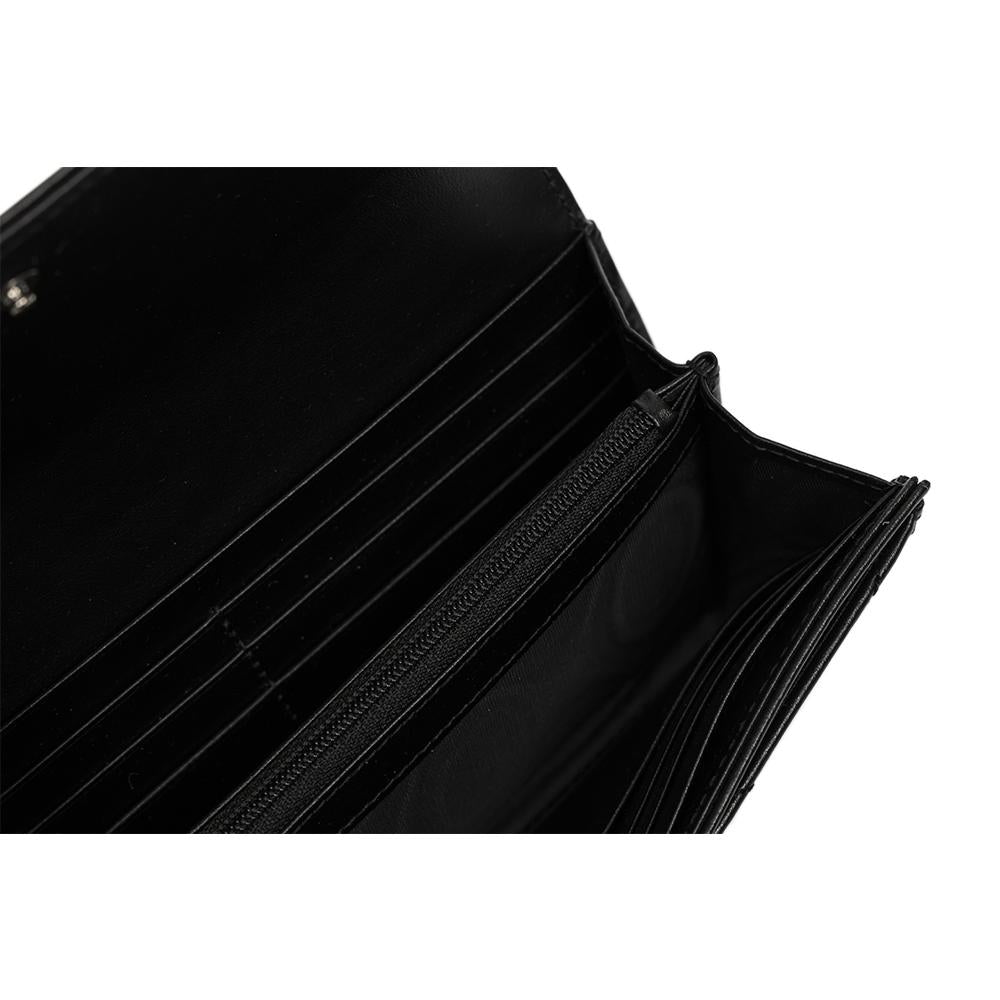 GUCCI GG Marmont Continental Long Wallet Black Leather Women’s
