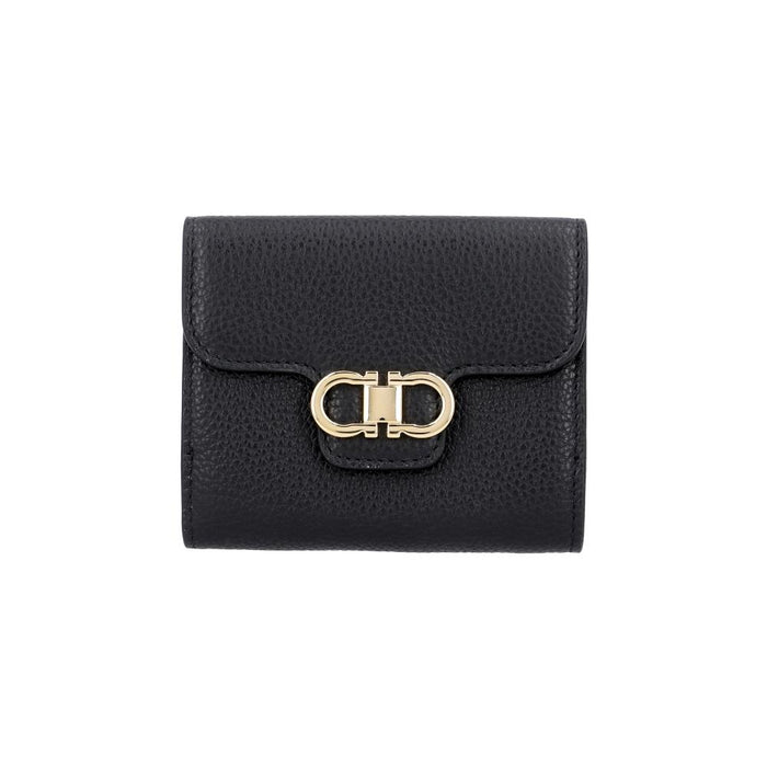 Ferragamo Gancini Leather Card Holder Wallet for Women 0961 0785777