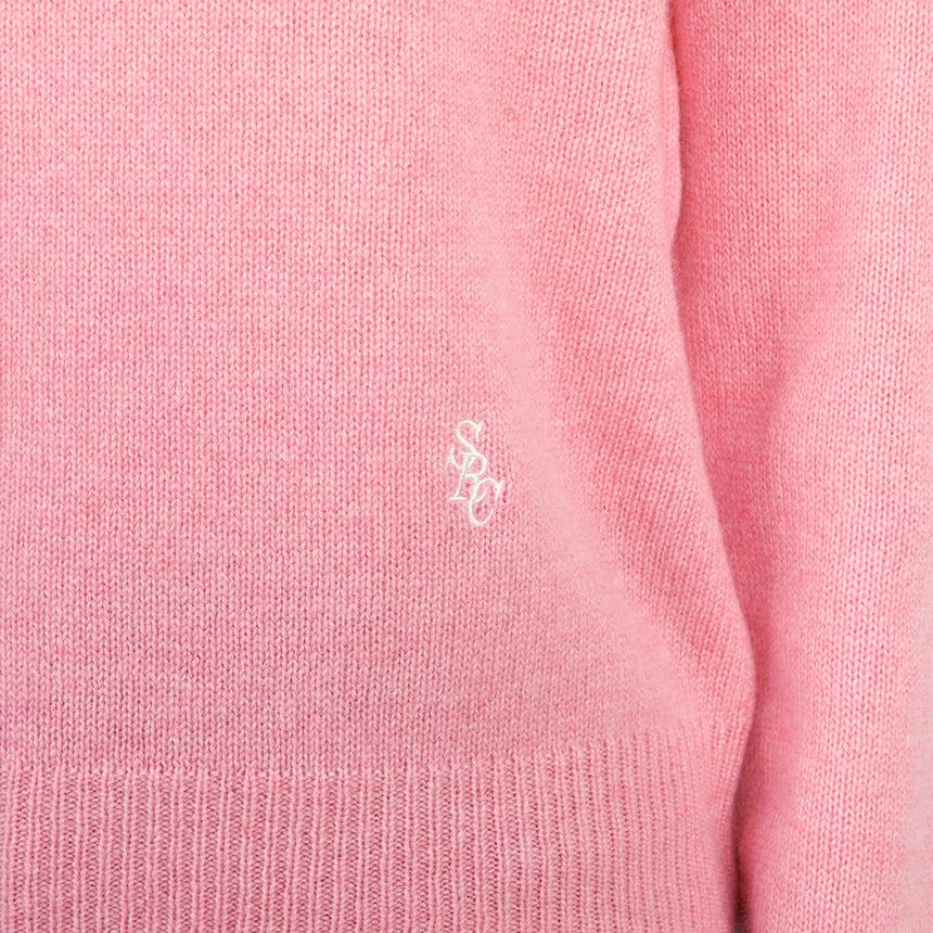 SPORTY&RICH Pink Crewneck Knit Sweater for Women