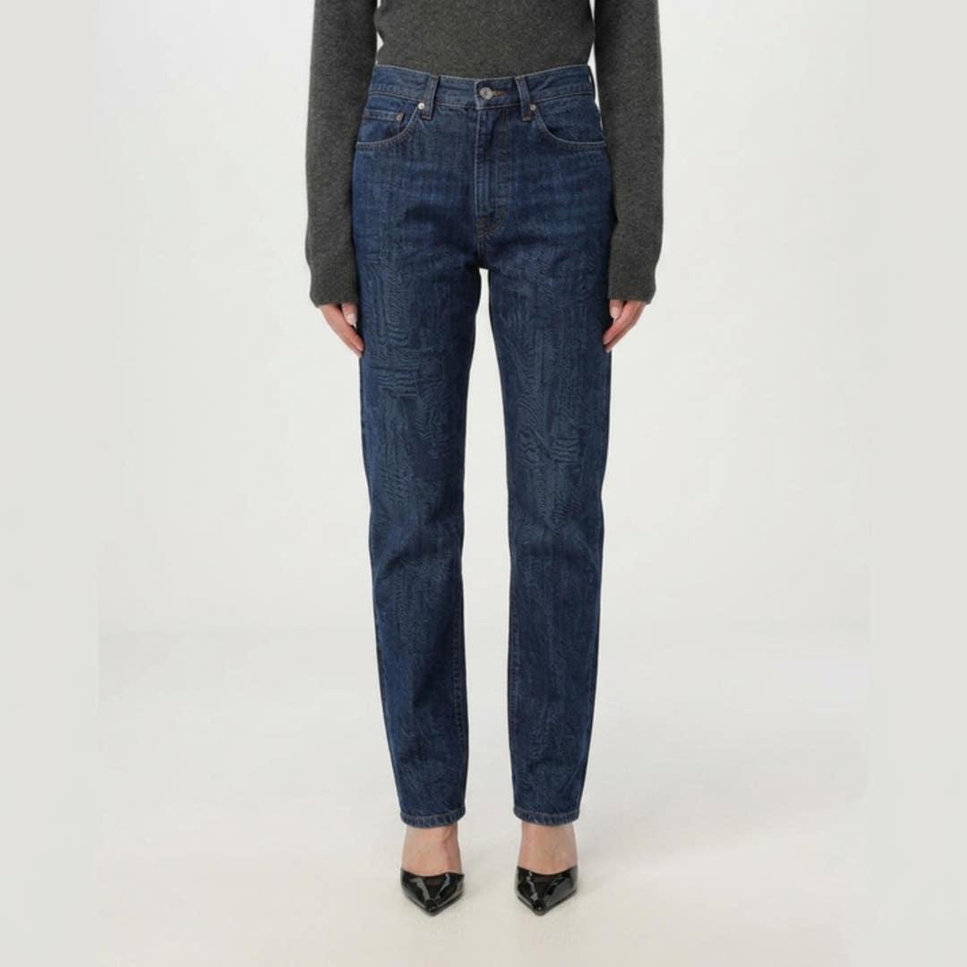 Toteme Twisted Seam Organic Cotton Mid-Rise Jeans Dark Blue Women’s 223232741