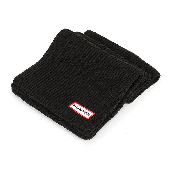 HUNTER Unisex Scarf and Beanie Set HXRU0047251 BLK