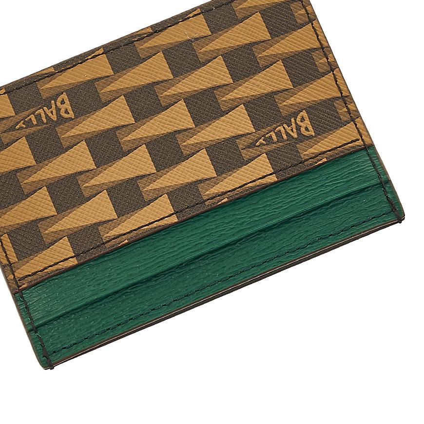 BALLY Logo Print Leather Card Holder for Men PNT C CARD CASE I8I4O