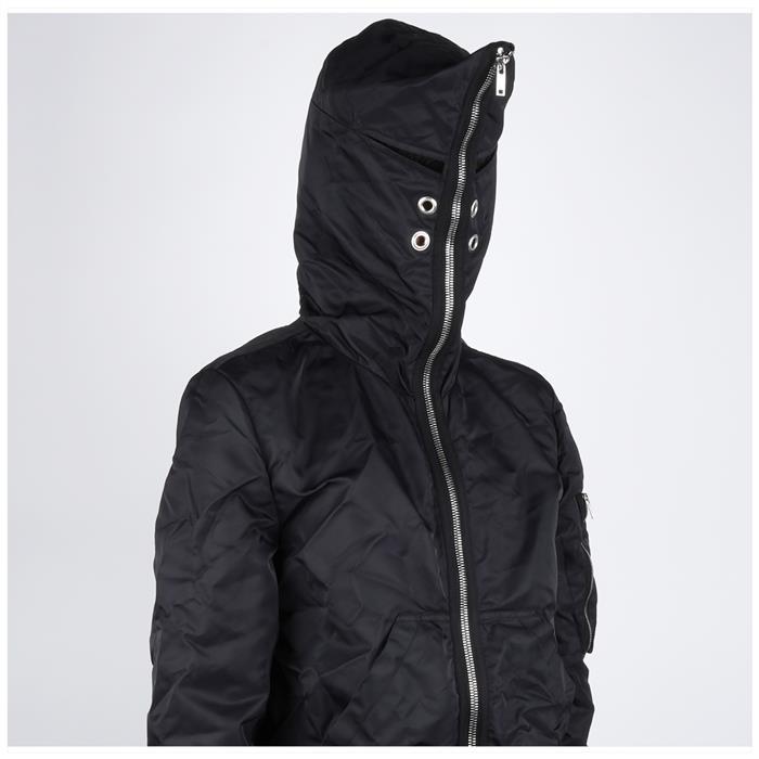 Rick Owens Darkshadow Gimp Eyelet Detail Hooded Jacket DU01D1772 BR 09