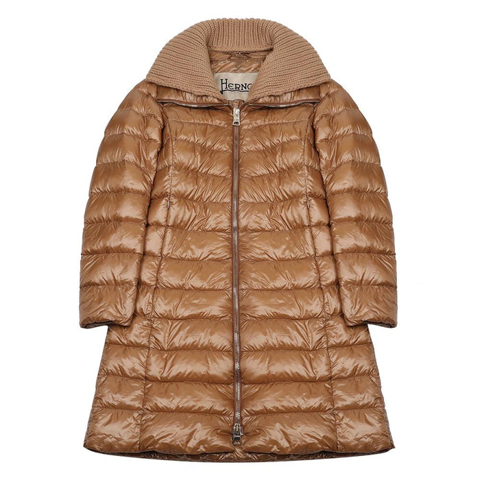 Herno Elisa Long Down Puffer Coat Navy PI0650DICM03 12017Z 2157