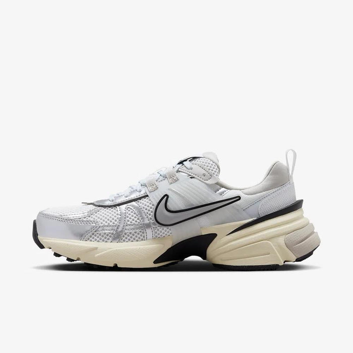 Nike V2K Run Summit White Metallic Silver Women's Low-Top Sneakers FD0736 100