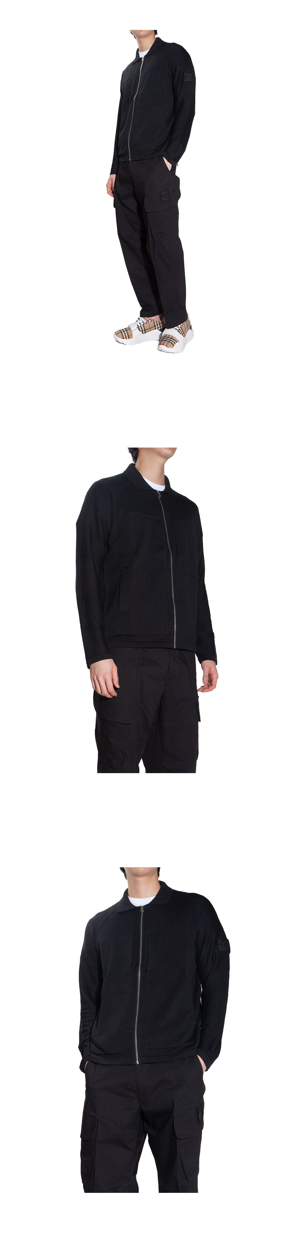 STONE ISLAND Shadow Project Cashmere Silk Men's Knit Zip Cardigan 77195051S