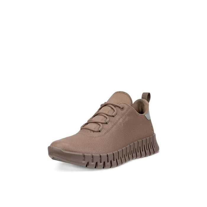 ecco Groove Women’s Leather Low-Top Sneakers Gray
